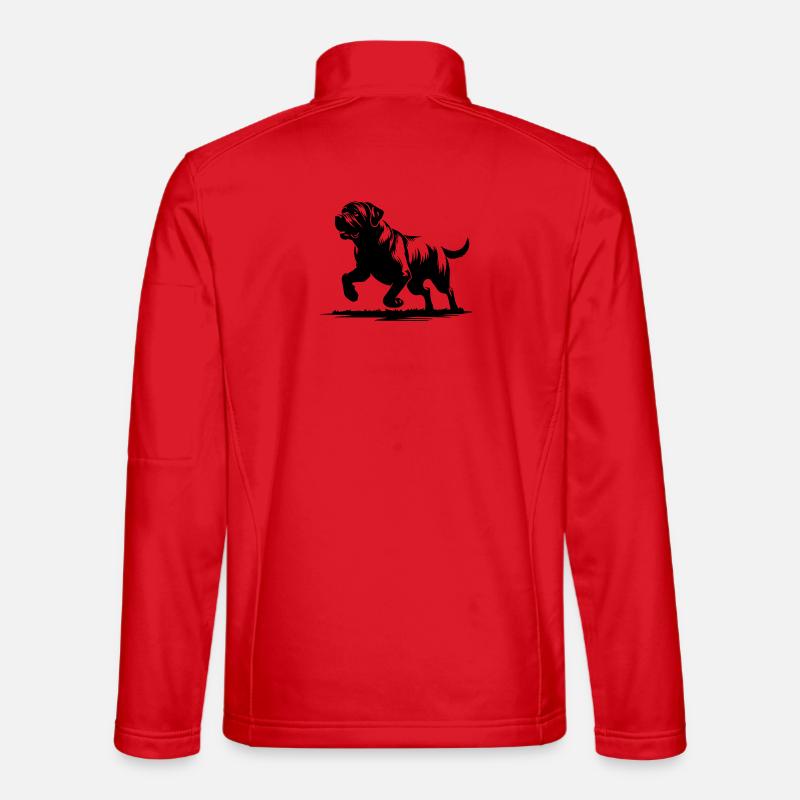 English Mastiff - Unisex Softshelljacke - Rot