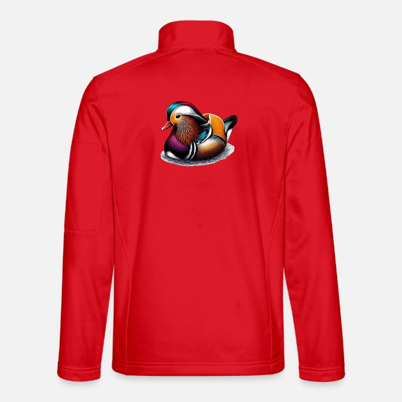 Mandarinente - Unisex Softshelljacke - Rot