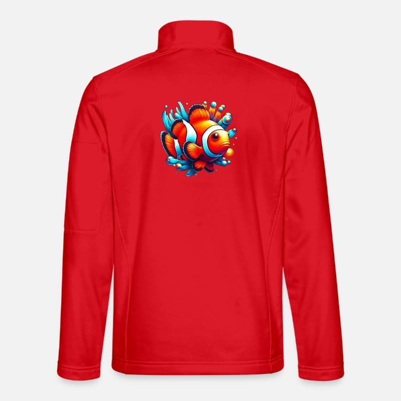 Clownfisch - Unisex Softshelljacke - Rot