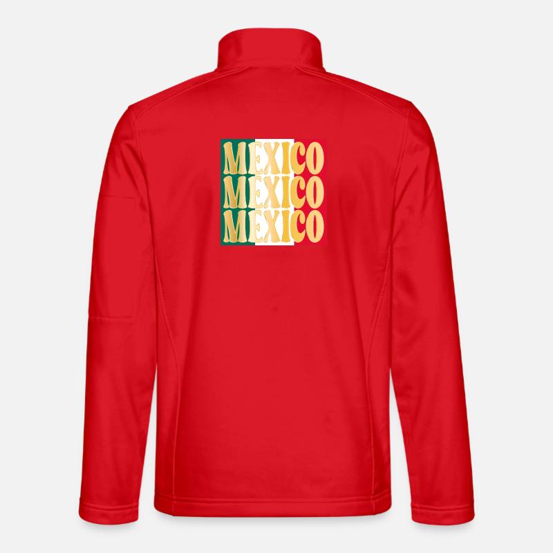 México Mexican Mexico - Unisex Softshell Jacket - red