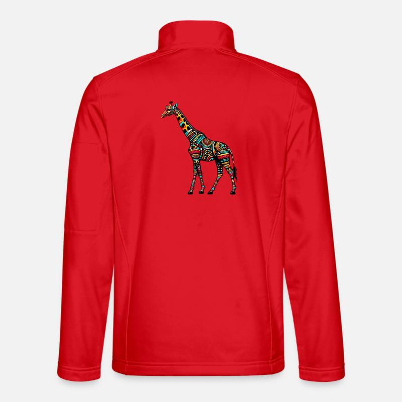 Giraffe - Unisex Softshell Jacket - red