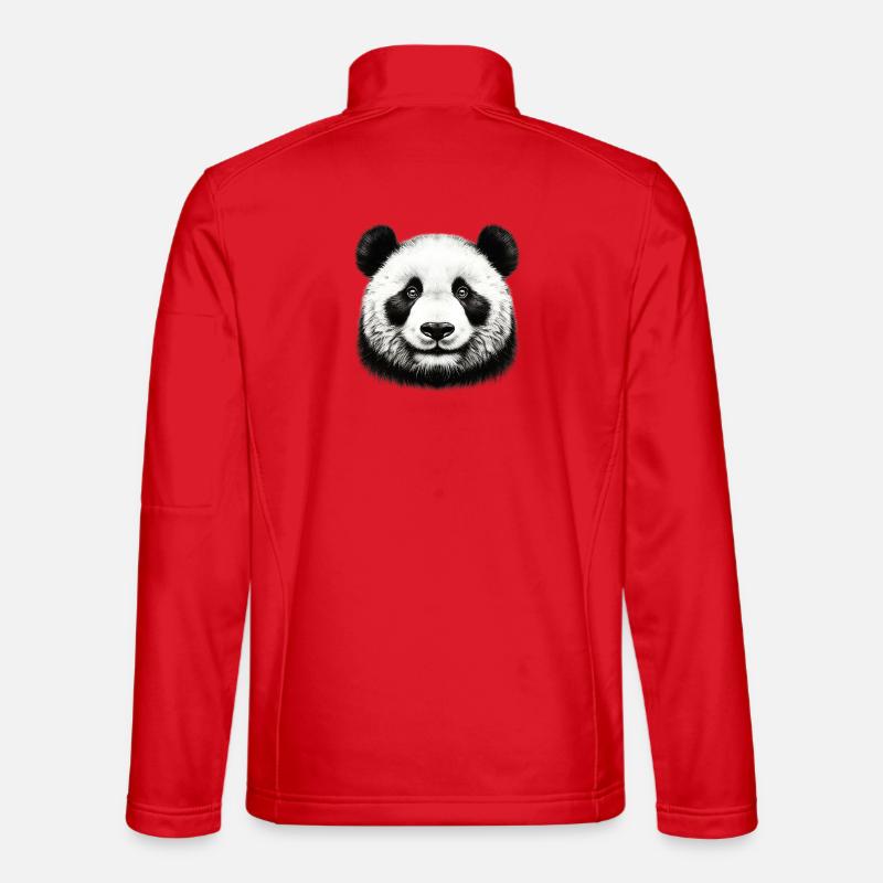 Panda - Unisex Softshell Jacket - red