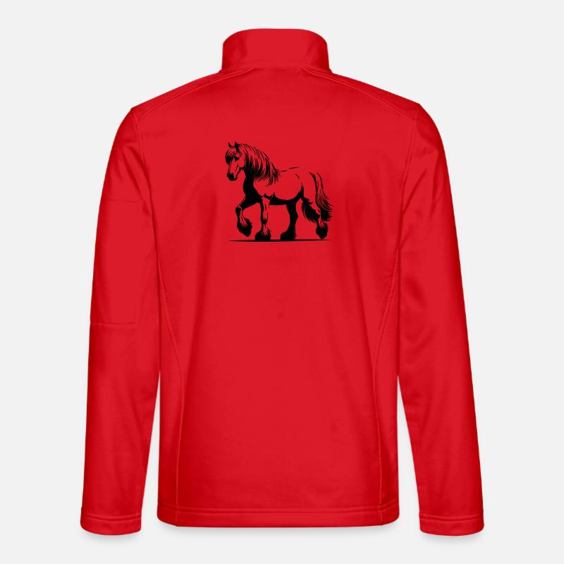 Pferd Haflinger Unisex Softshelljacke