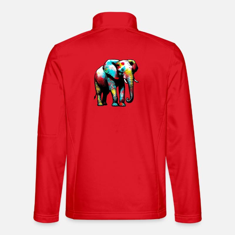 Elephant - Unisex Softshell Jacket - red