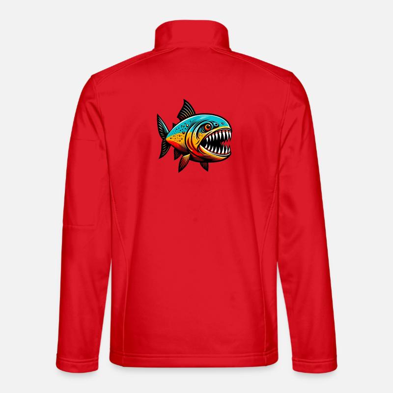 Piranha - Unisex Softshelljacke - Rot