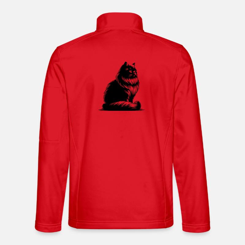 Britisch Langhaar Katze Unisex Softshelljacke