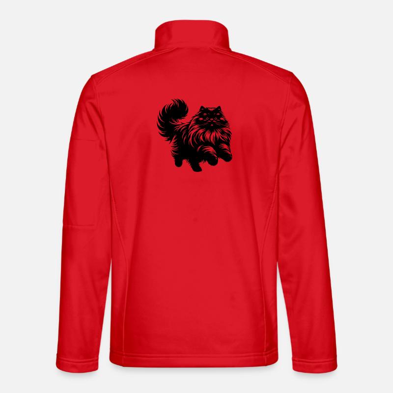 Perserkatze - Perser - Unisex Softshelljacke - Rot