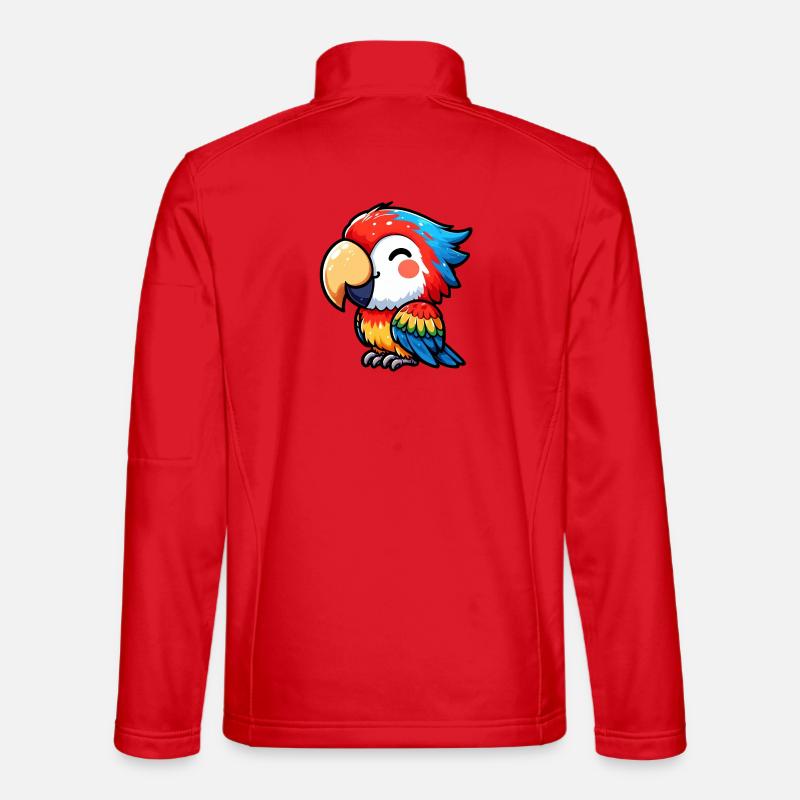 Papagei Unisex Softshelljacke
