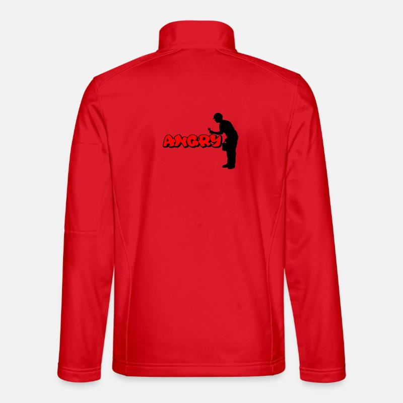 Wütend - Unisex Softshelljacke - Rot