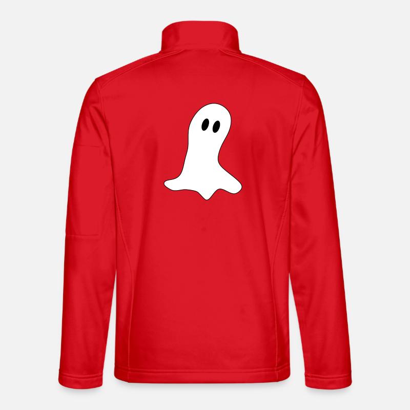 Halloween T-shirt Ghost spooky cute - Unisex Softshell Jacket - red