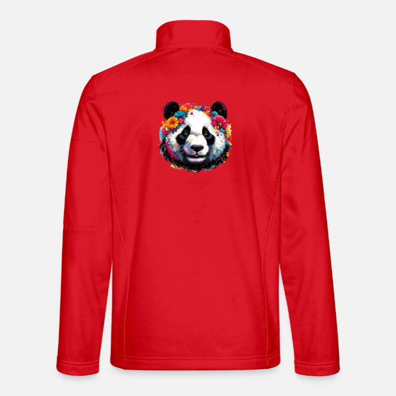 Panda - Unisex Softshell Jacket - red