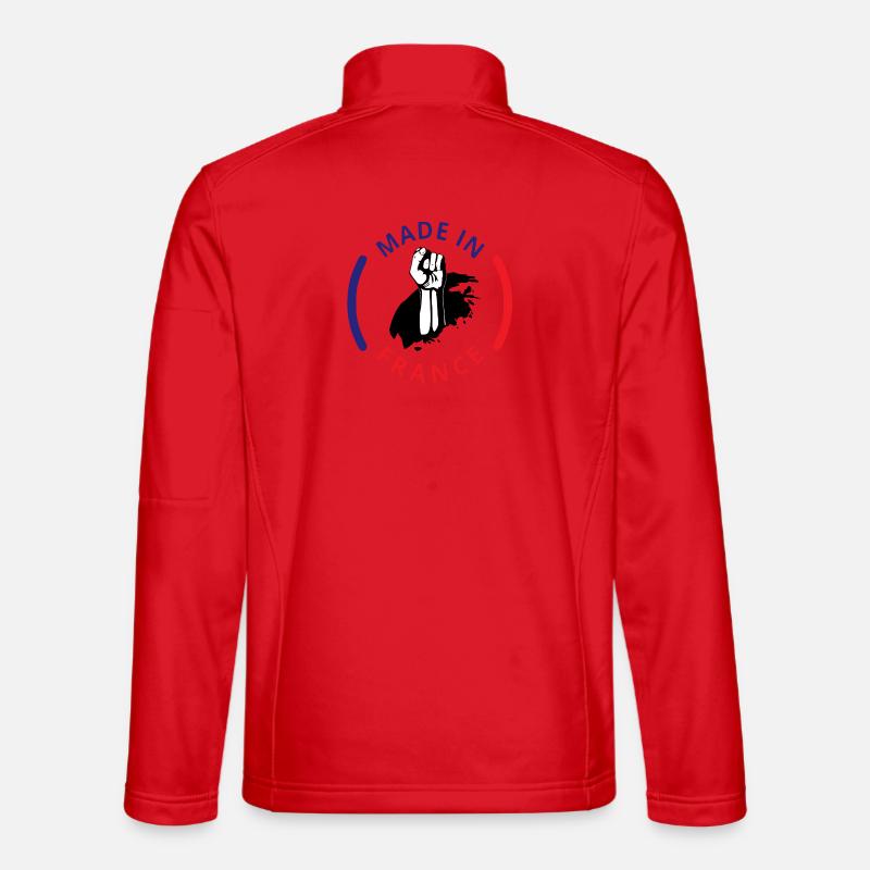 Hergestellt in Frankreich - Unisex Softshelljacke - Rot
