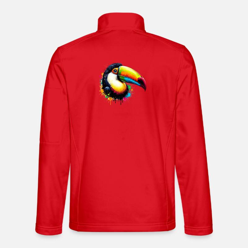 Toucan - Unisex Softshell Jacket - red