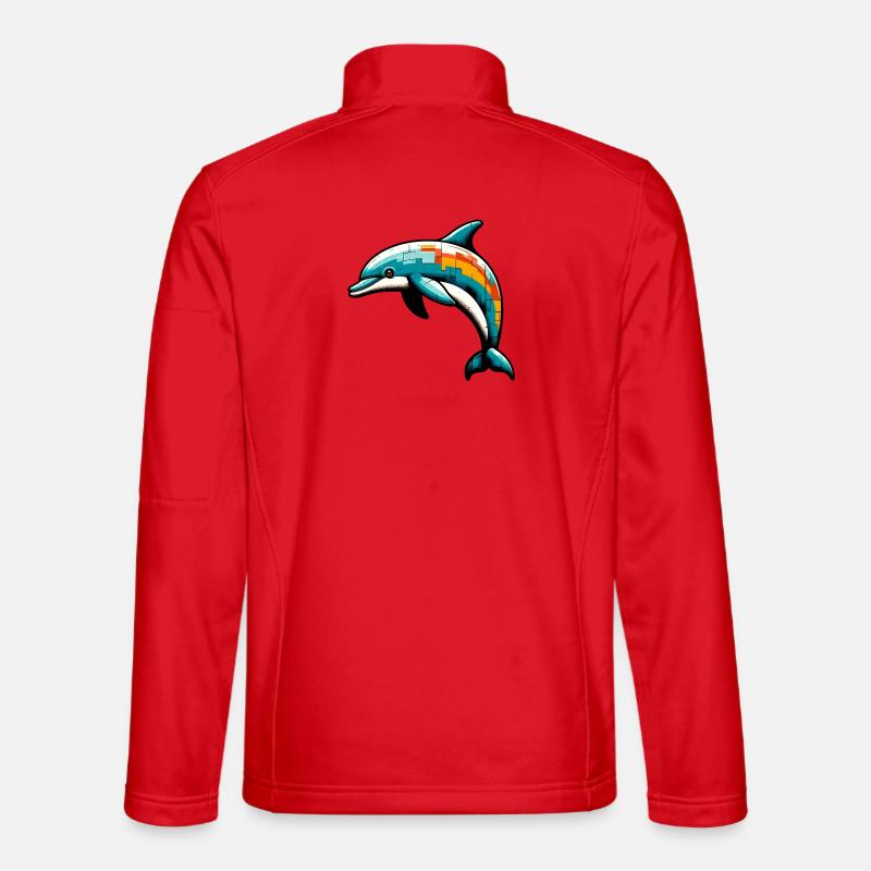 Dolphin - Unisex Softshell Jacket - red