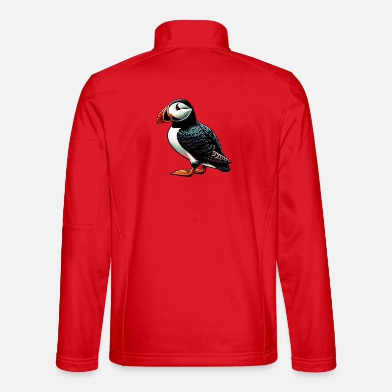Papageitaucher - Unisex Softshelljacke - Rot