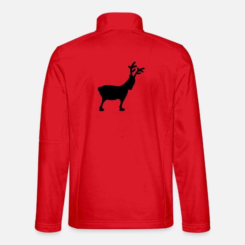 Rentier Xmas5 - Unisex Softshelljacke - Rot