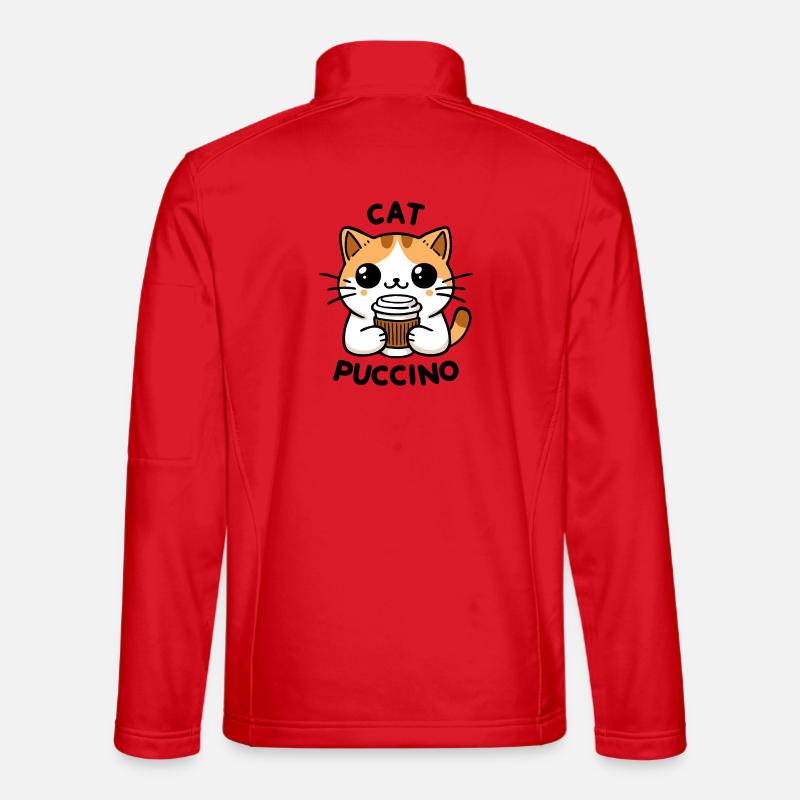 Catpuccino 2 - Unisex Softshell Jacket - red