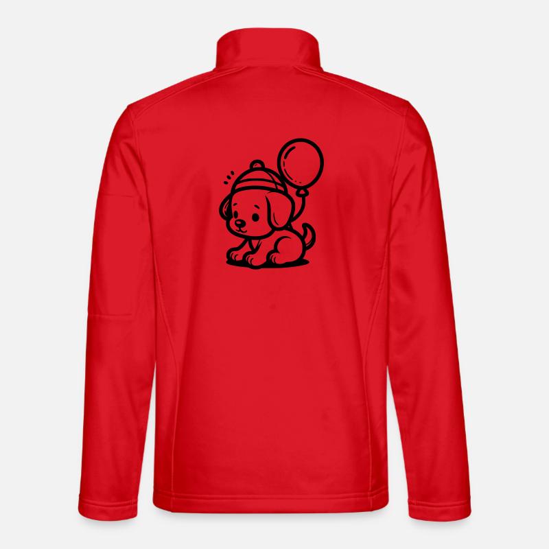 Puppy - Unisex Softshell Jacket - red