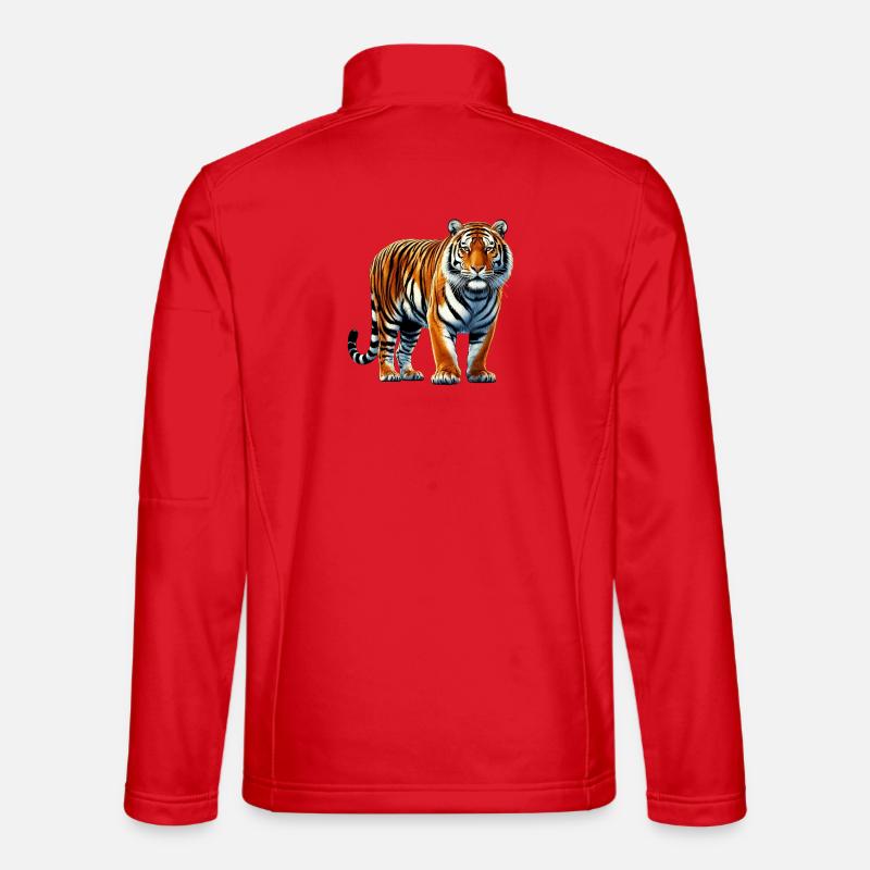 Tiger - Unisex Softshelljacke - Rot