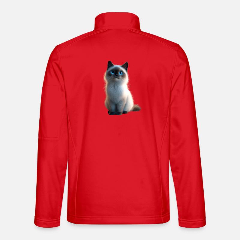 Birma Katze Heilige Birmakatze Süße Birma Katzen Unisex Softshelljacke