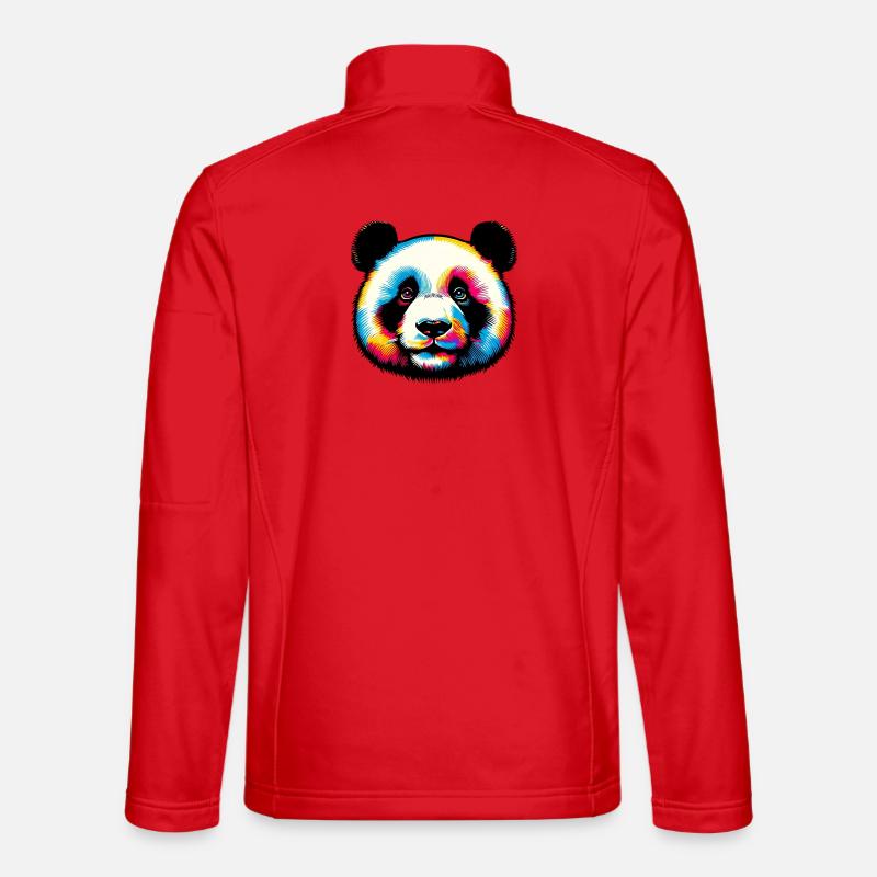 Panda - Veste en tissu softshell Unisexe - rouge