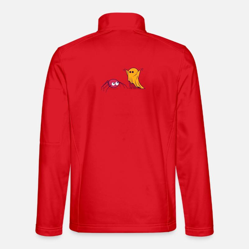 Halloween Spinne Geist Comic Cartoon Comic - Unisex Softshelljacke - Rot