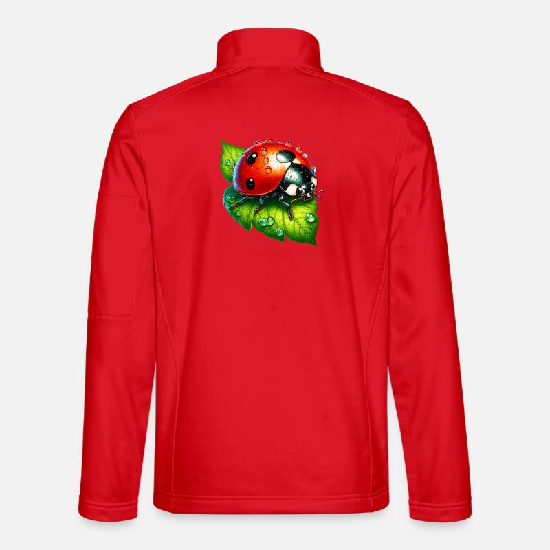 Marienkäfer - Unisex Softshelljacke - Rot