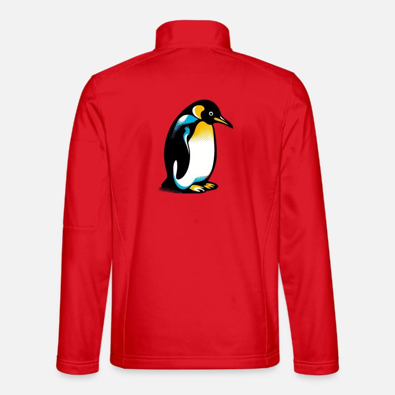 Pinguin - Unisex Softshelljacke - Rot