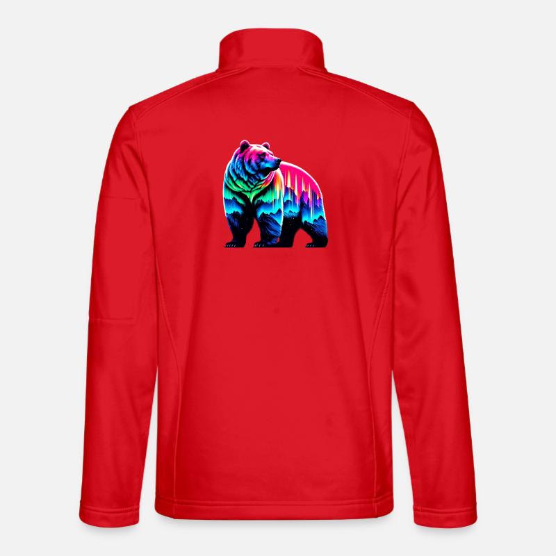 Bär - Unisex Softshelljacke - Rot