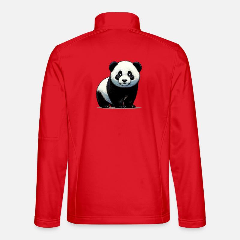 Panda - Unisex Softshelljacke - Rot