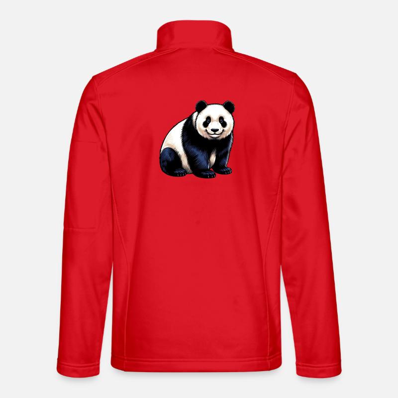 Panda - Unisex Softshell Jacket - red
