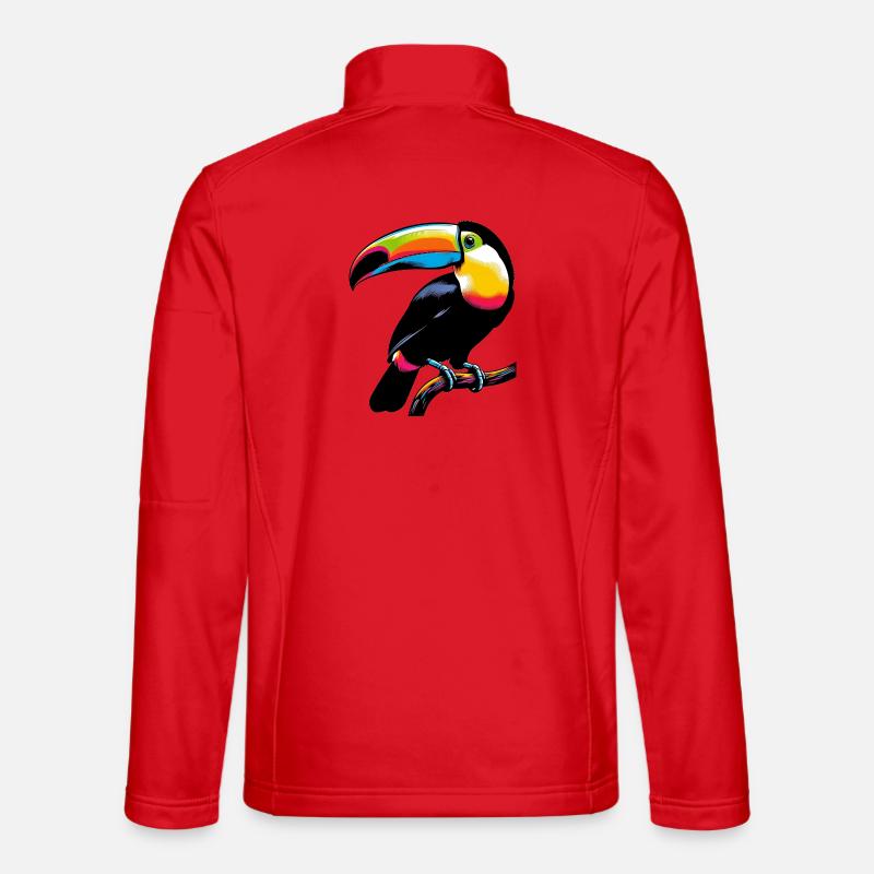Toucan - Unisex Softshell Jacket - red