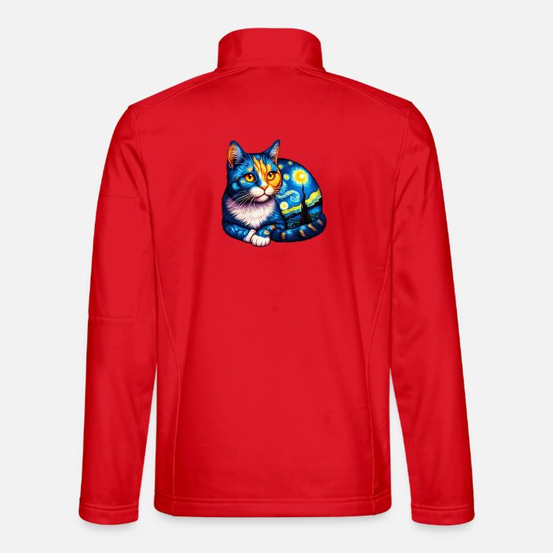 Katze - Unisex Softshelljacke - Rot
