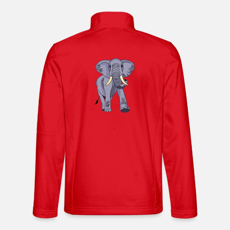 Elefant - Unisex Softshelljacke - Rot