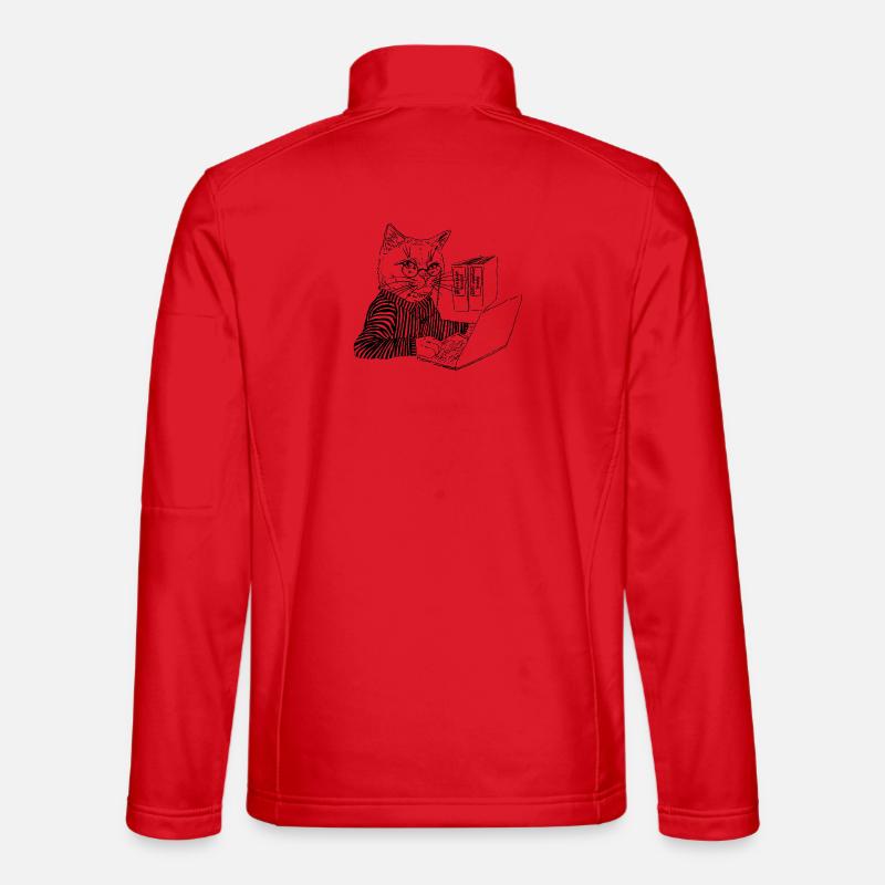 BÜRO-KÄTZCHEN - Unisex Softshelljacke - Rot