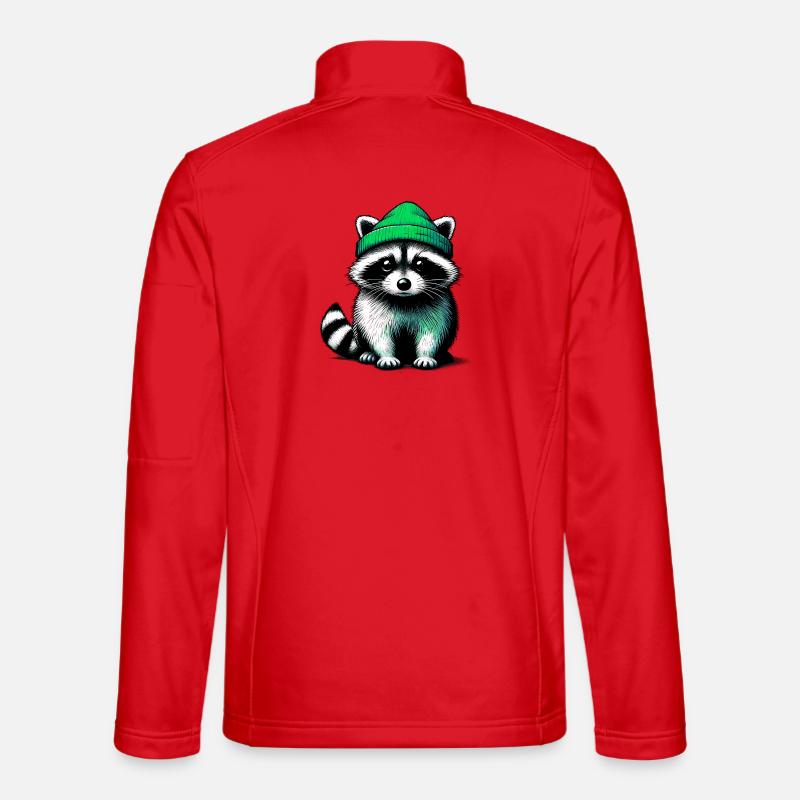 Waschbär - Unisex Softshelljacke - Rot