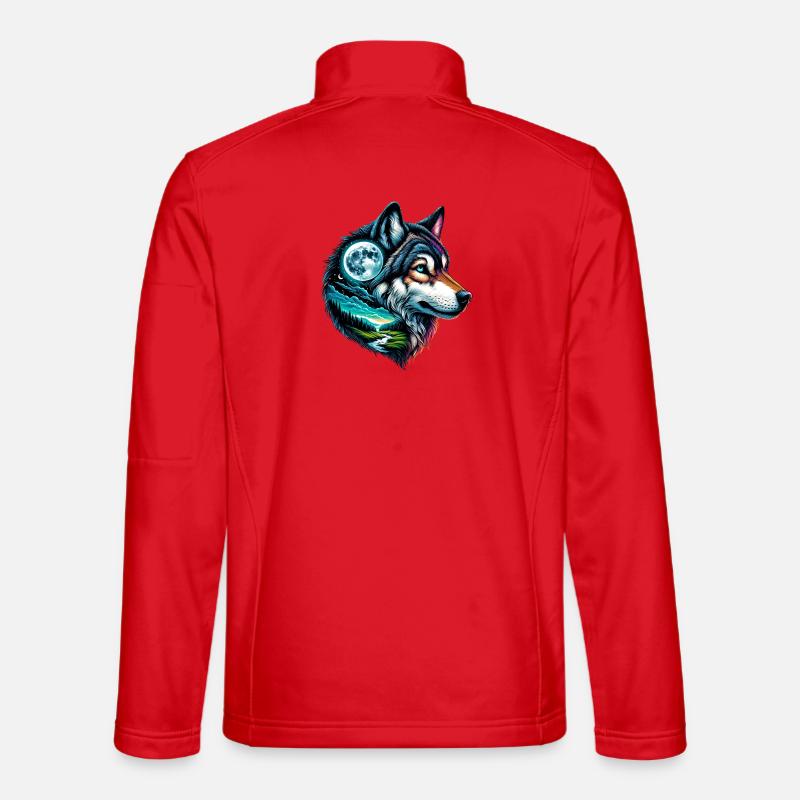 Wolf - Unisex Softshell Jacket - red
