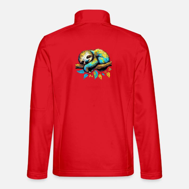 Sloth - Unisex Softshell Jacket - red