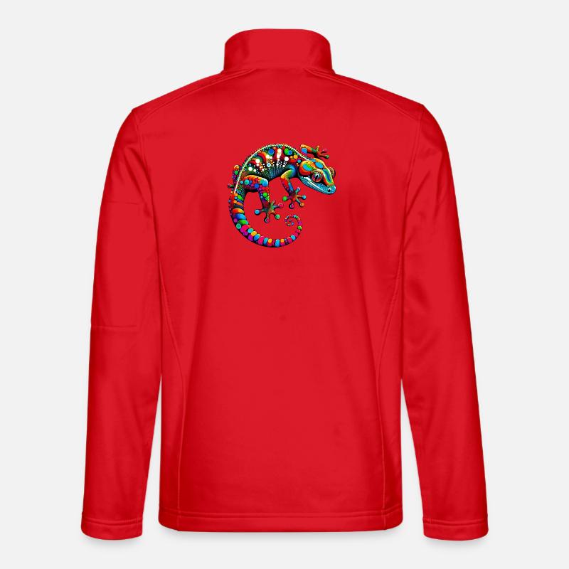 Gecko - Unisex Softshelljacke - Rot