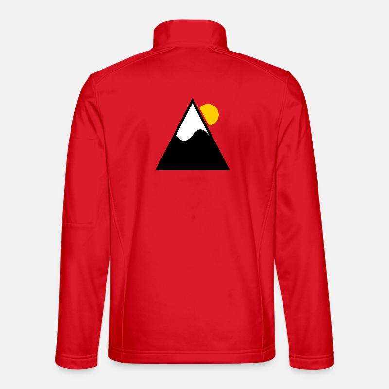 SKI. SKI. RACKET. SNOW. SNOWBOARDING - Unisex Softshell Jacket - red