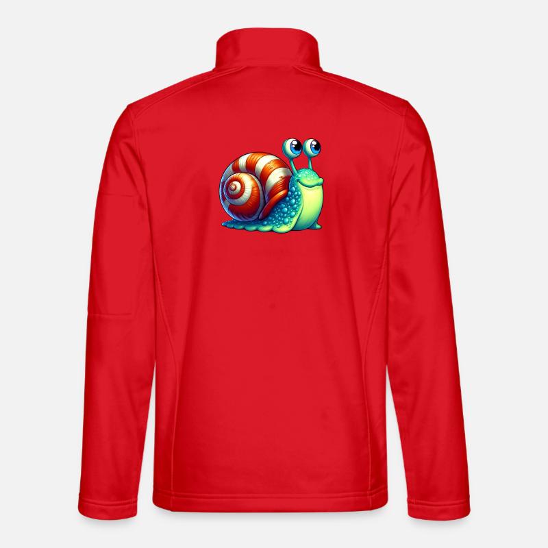 Schnecke - Unisex Softshelljacke - Rot