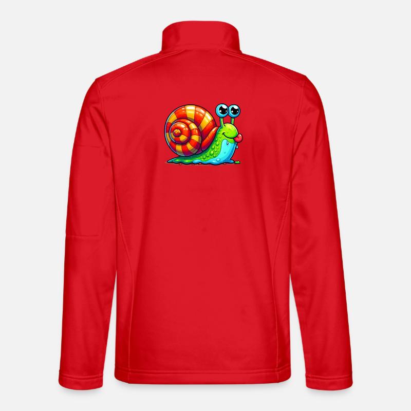 Schnecke - Unisex Softshelljacke - Rot