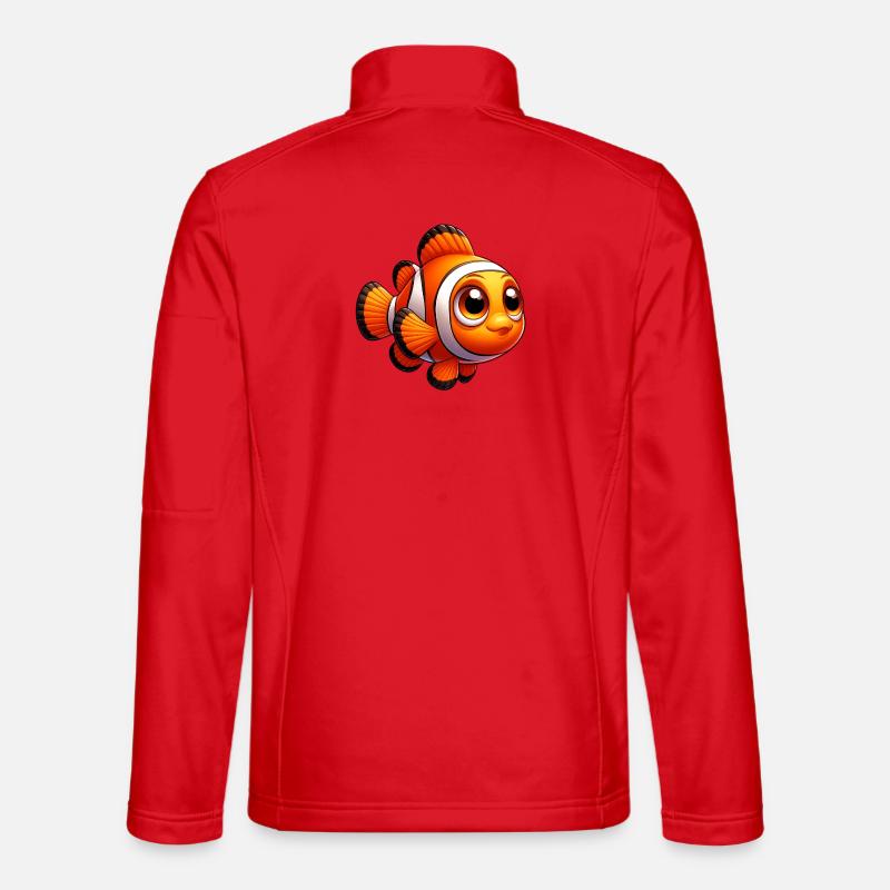 Clownfisch - Unisex Softshelljacke - Rot