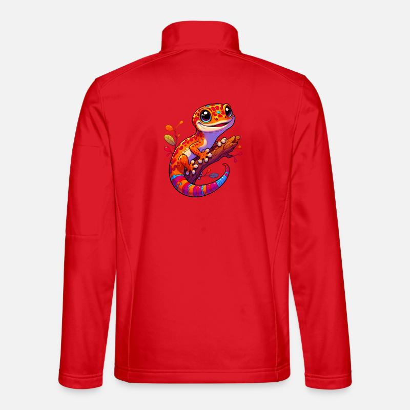 Gecko - Unisex Softshelljacke - Rot
