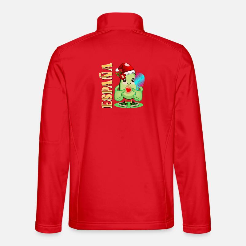MERRY CHRISTMAS AVOCADO AVOCADO PADDLE - Unisex Softshell Jacket - red