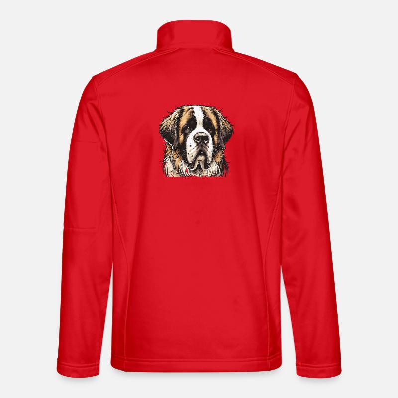 Bernhardiner - Unisex Softshelljacke - Rot