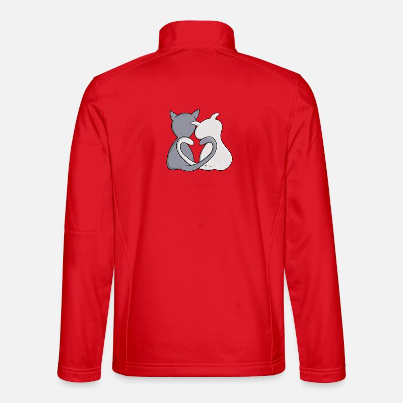Liebe ist das Beste im Leben - Unisex Softshelljacke - Rot