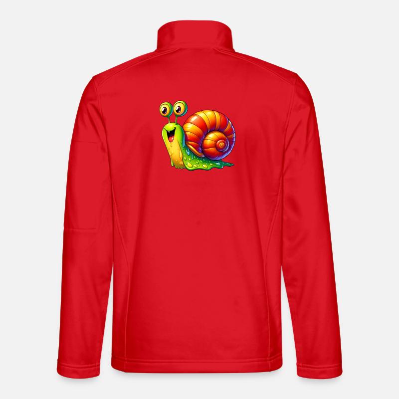 Schnecke - Unisex Softshelljacke - Rot
