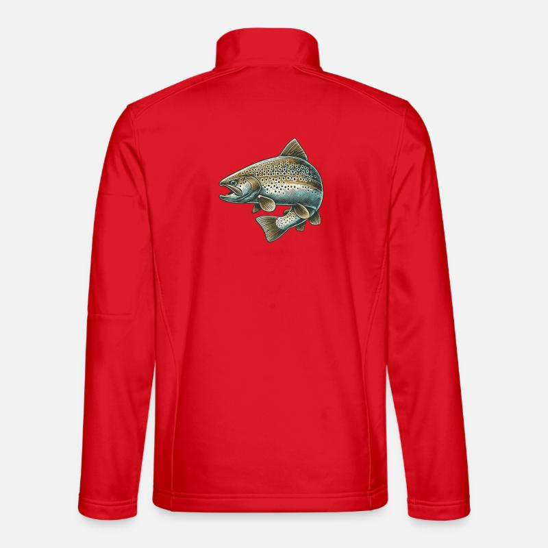 Lachs - Unisex Softshelljacke - Rot
