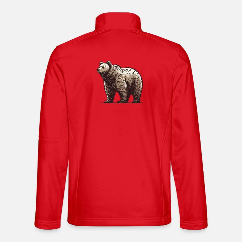 Grizzly - Unisex Softshelljacke - Rot